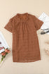 Ruffled Sleeve Swiss Dot T-Shirts